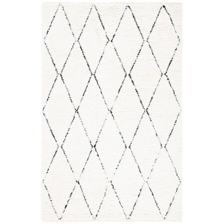 Safavieh 6 x 9 ft. Natura Bohemian Hand Loomed Rectangle Rug Ivory & Black NAT683A-6